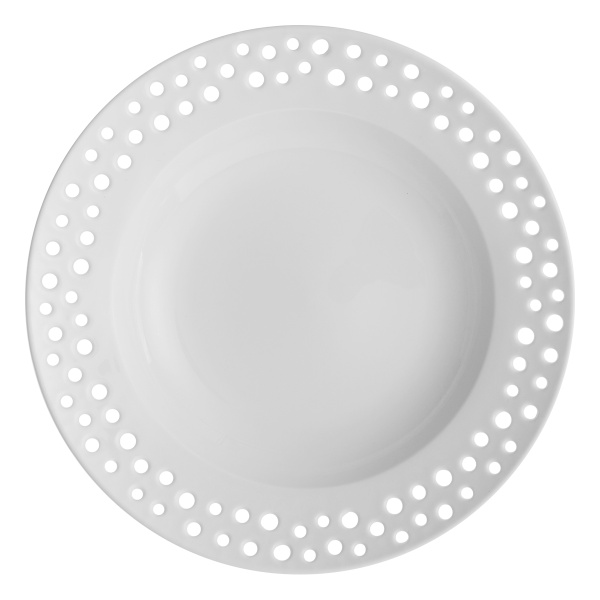 Piatto fondo forato ø 23 cm — Flow Lunasol