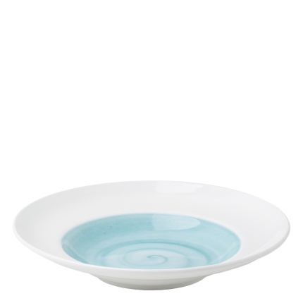Grand Hotel Premium color - Pastateller 25 cm azur / weiss aussen
