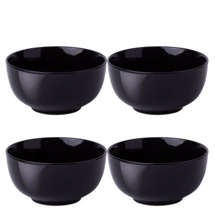 Ensemble de bols 16 cm 4 pièces noir - Flow