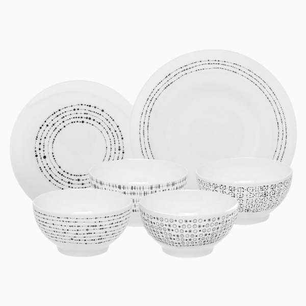 Set da colazione 12 pezzi - Basic Dots
