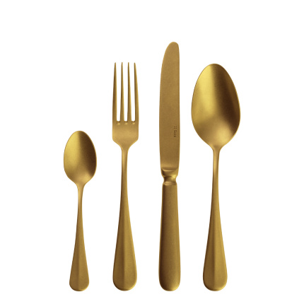 Besteckset 24-tlg. VH Dessert - Baguette Vintage PVD Gold Stone Wash