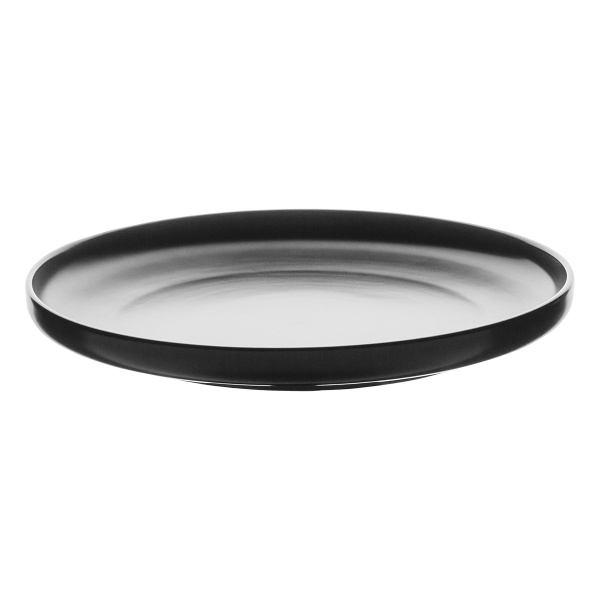 Dinner plate Coupe black 25 cm – Flow