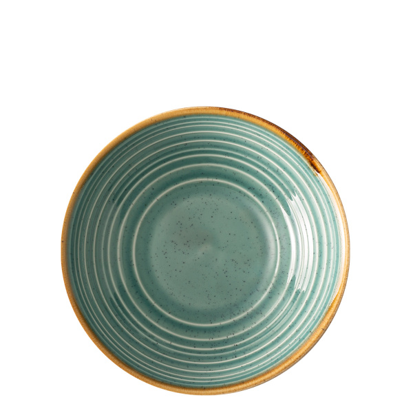 Piatto fondo Spiral Sand turchese 19,5 cm – Gaya