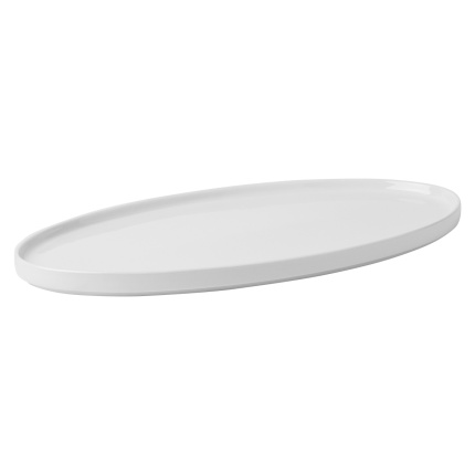 Teller flach oval U-Coupe 35.5 x 18 cm - FLOW Lunasol white