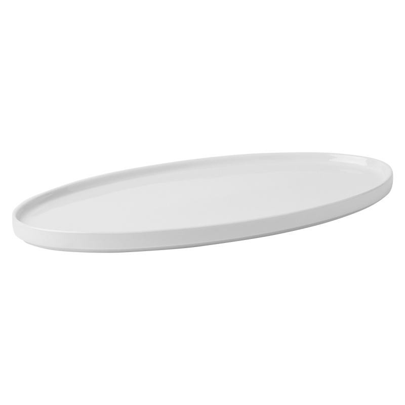 Teller flach oval U-Coupe 35.5 x 18 cm - FLOW Lunasol white