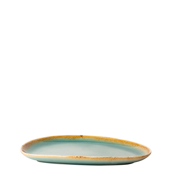 Teller Triangle Sand türkis 25,5 x 19,7 cm – Gaya