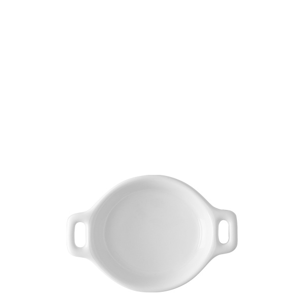 Oval bowl Flowl Atelier white with handles 7,9 x 7 cm - Gaya
