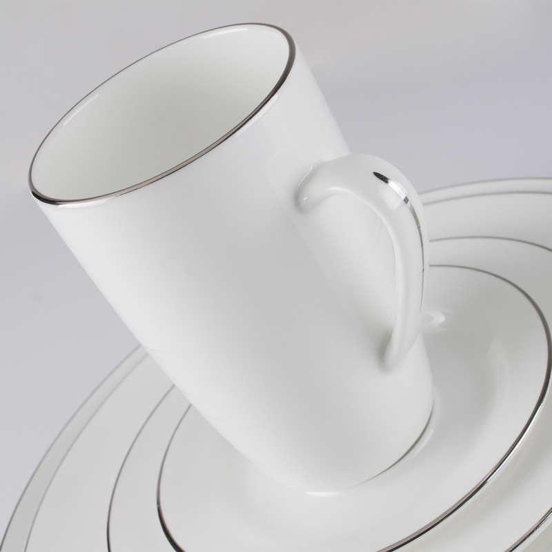 Set in porcellana 52 pezzi - Premium Platinum Line