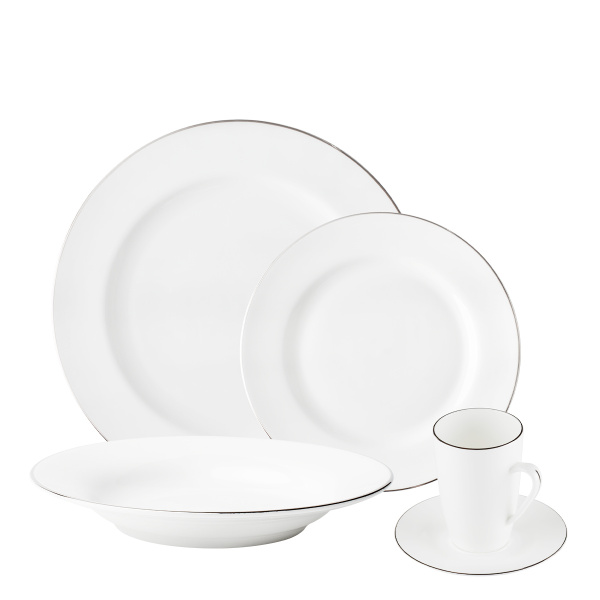 Set in porcellana 20 pezzi - Premium Platinum Line