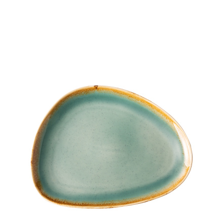 Piatto Triangle Sand turchese 25,5 x 19,7 cm – Gaya