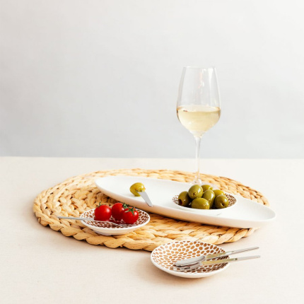 Oval Plate Structured Coupe 33 x 13 cm – Flow
