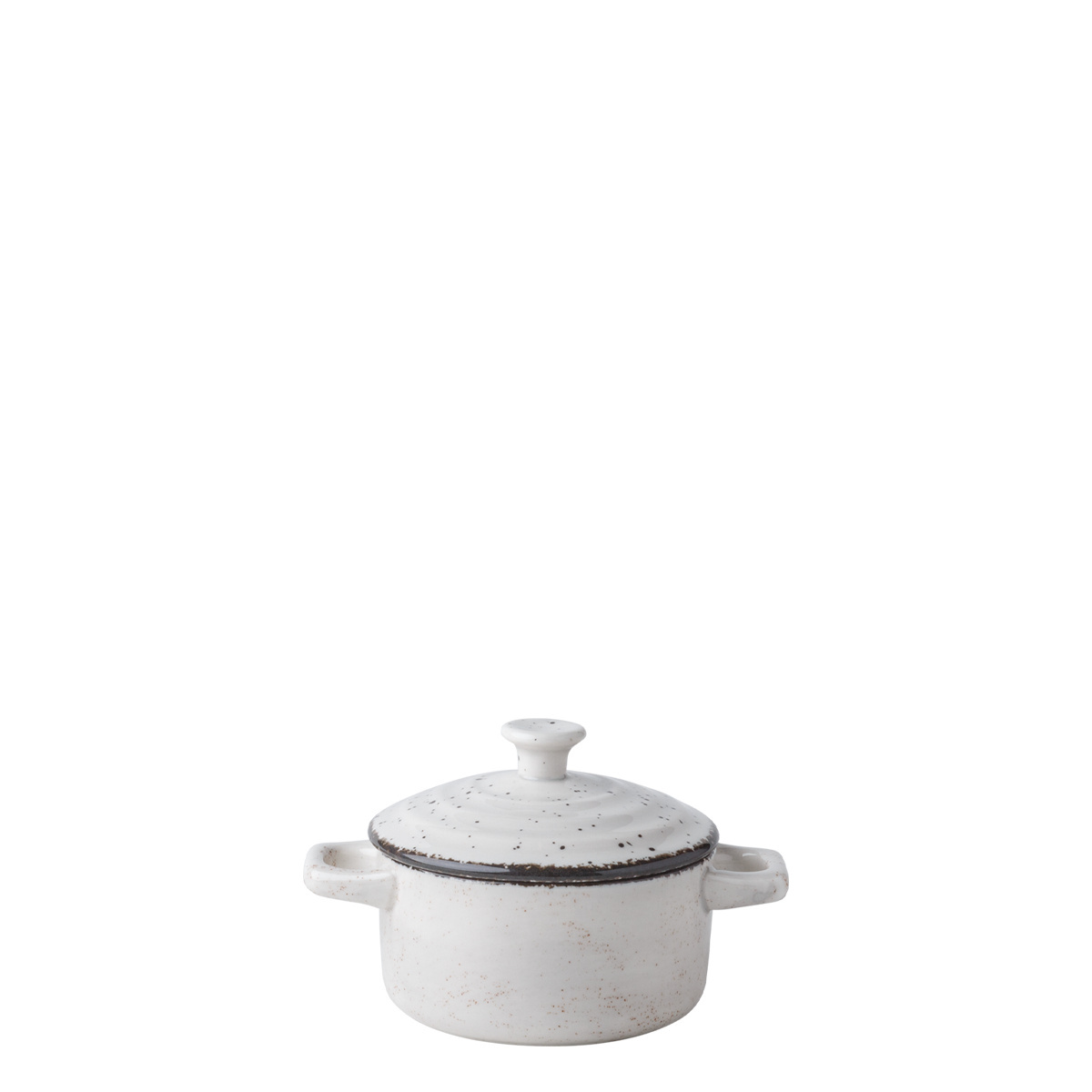 Small casserole dish with lid Flowl Atelier grey ø 10.2 cm - Gaya