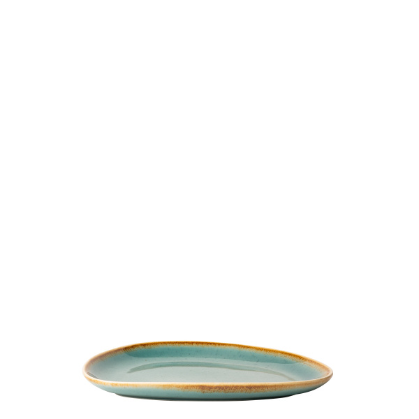 Piatto Triangle Sand turchese 20,5 x 15,9 cm – Gaya