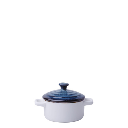 Kasserolle mit Deckel Flowl Atelier blau ø10,2 cm - Gaya