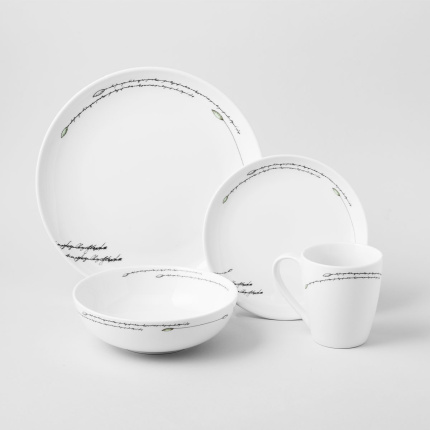 Teller flach Coupe 27 cm Set 4-tlg. - S-Art Elements Wood