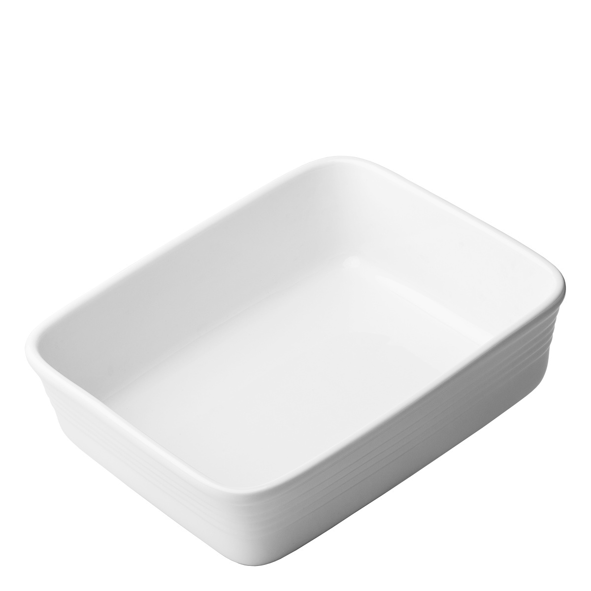 Auflaufform 275 x 223 x 78 mm - Hotelporzellan uni weiss