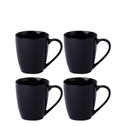 Mug Set 4-tlg. Schwarz - Flow