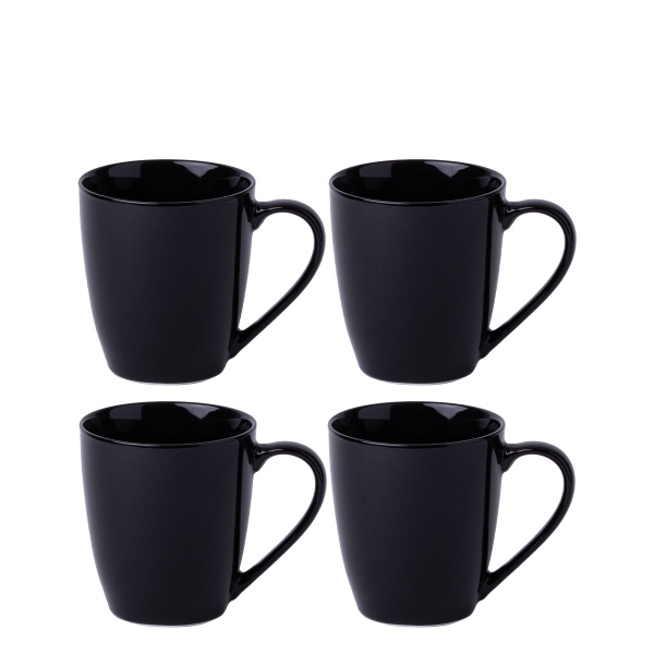Set di tazza 4 pezzi neri - Flow