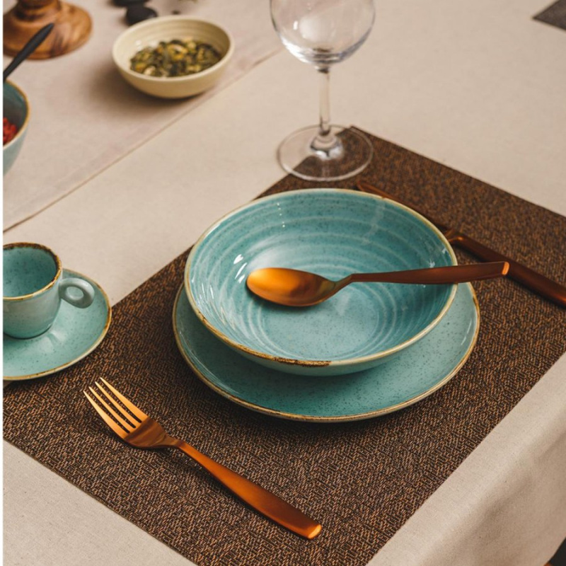 Porcelain Set 30 pcs  – Turquoise Sand – Gaya