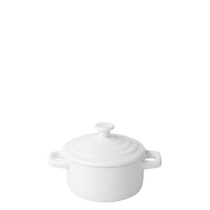 Casserole with lid Flowl Atelier white ø 10.2 cm – Gaya