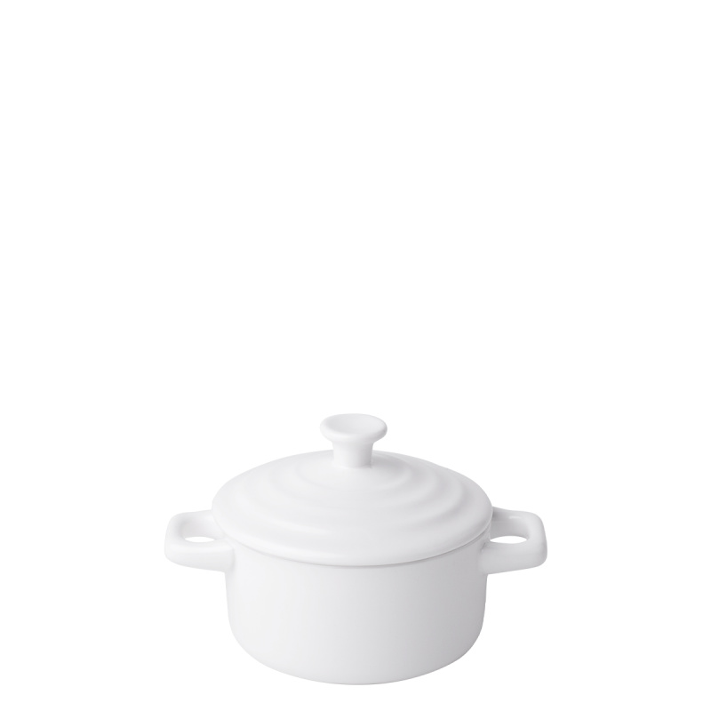 Casseruola con coperchio Flowl Atelier bianco ø 10,2 cm – Gaya