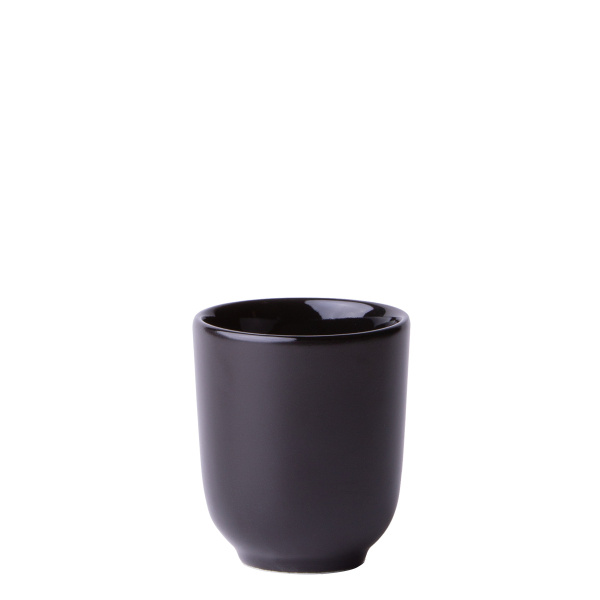 Tazzina senza manico nera 80 ml - Flow