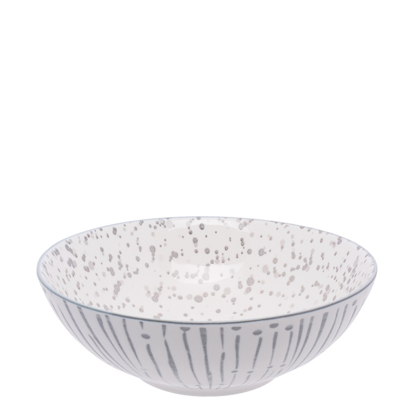 Cereal bowl white / light grey 17,8 cm - Basic