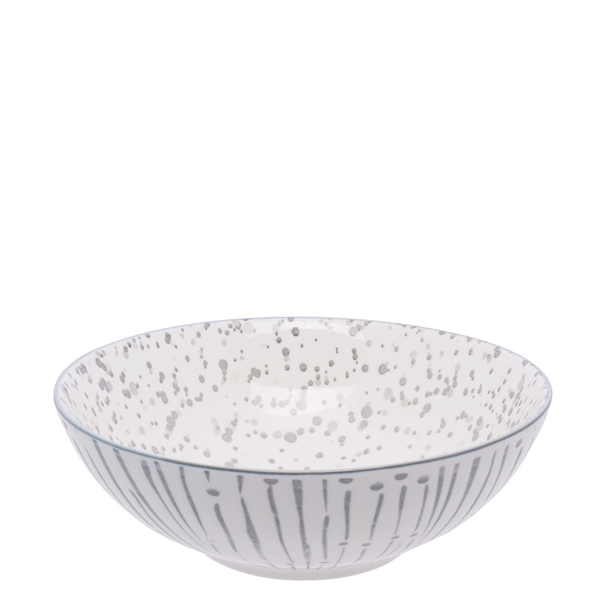 Cereal bowl white / light grey 17,8 cm - Basic