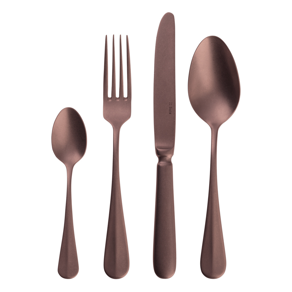 Besteckset 24-tlg. VH Dessert - Baguette Vintage PVD Kupfer Stone Wash