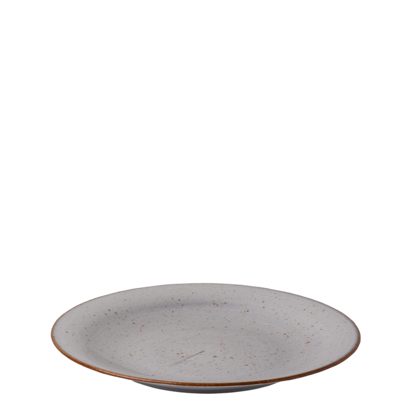Piatto piano 25 cm grigio - Hotel Inn Chic colorato
