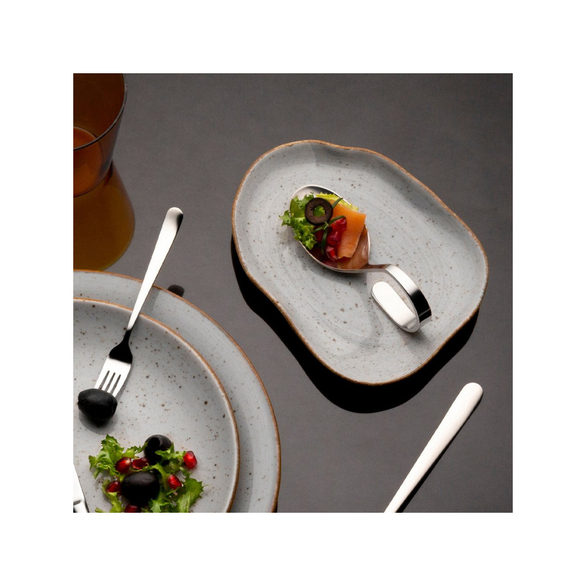 Dinner plate 17 cm grey - Hotel Inn Chic coloured