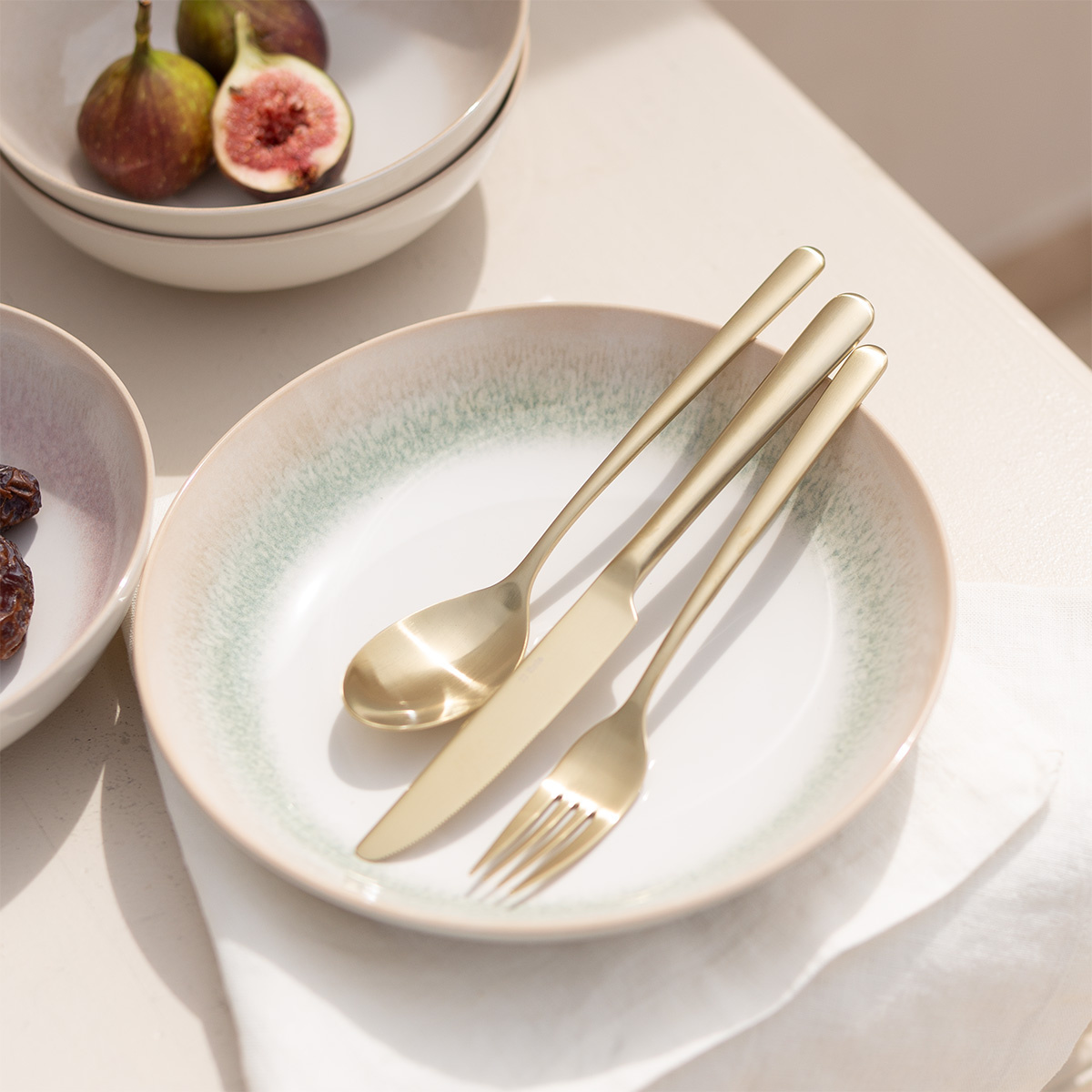 Set posate 24 pz — Salamanca PVD Champagne opaco