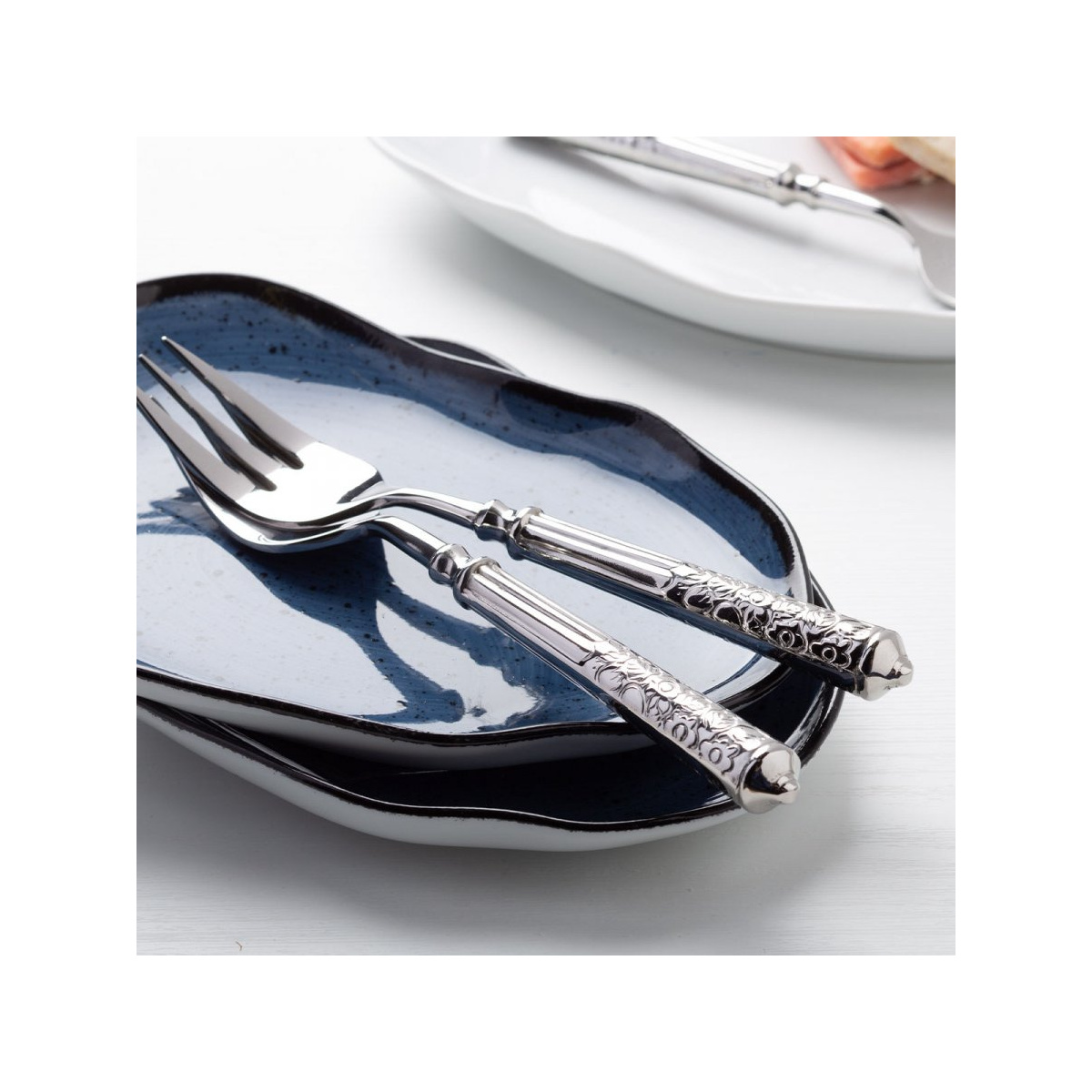 Piatto piano 17 cm blu - Hotel Inn Chic colorato