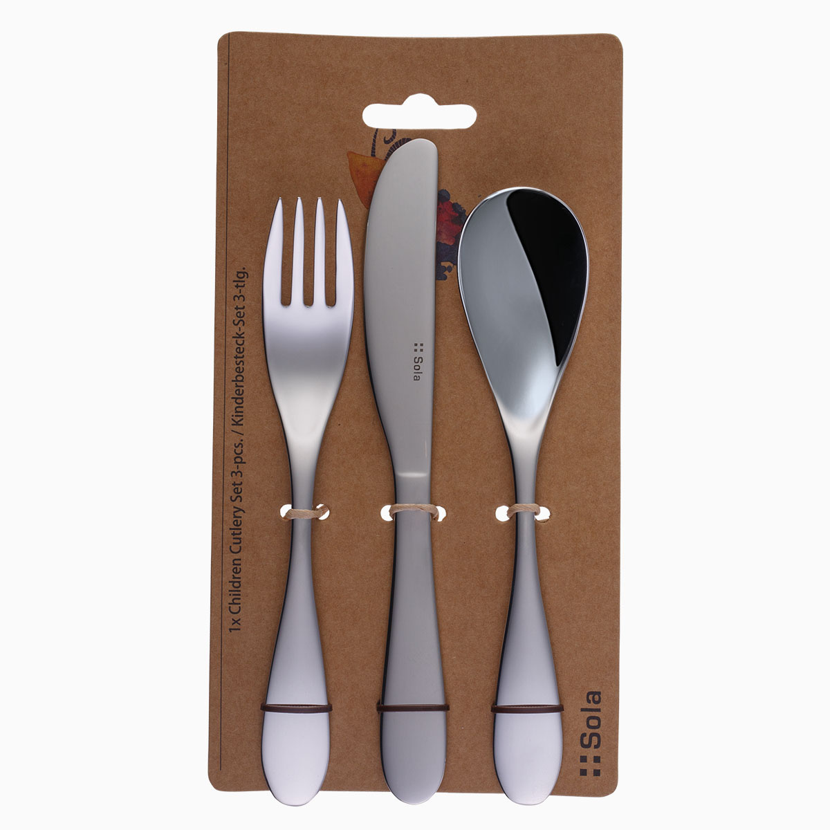 Children's 3-Piece Cutlery Set – Alpha