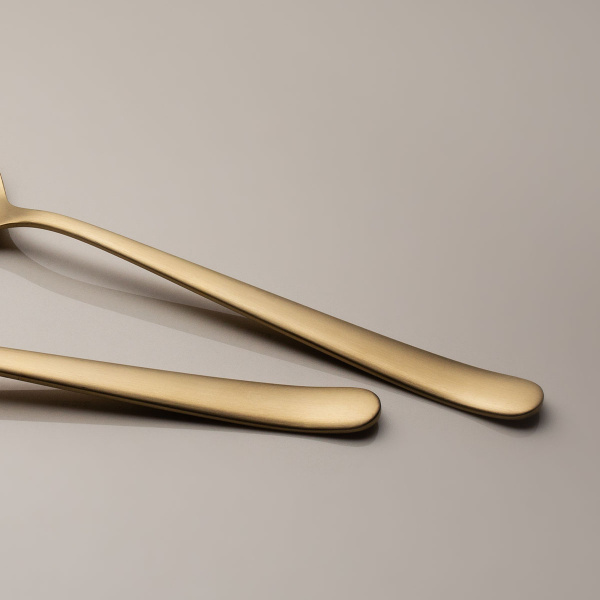 Vegetable/salad spoon - Salamanca PVD Champagne all matt