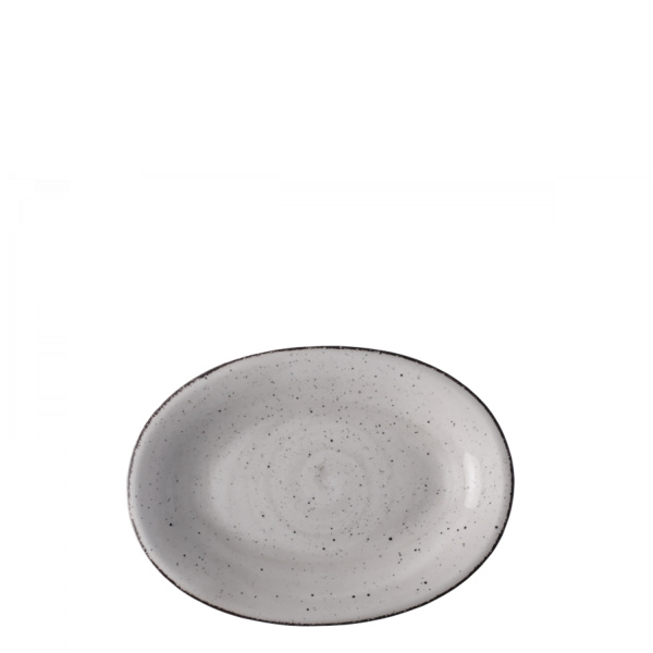 Plat ovale Relief vintage gris ø28 cm - Hotel Inn Chic color