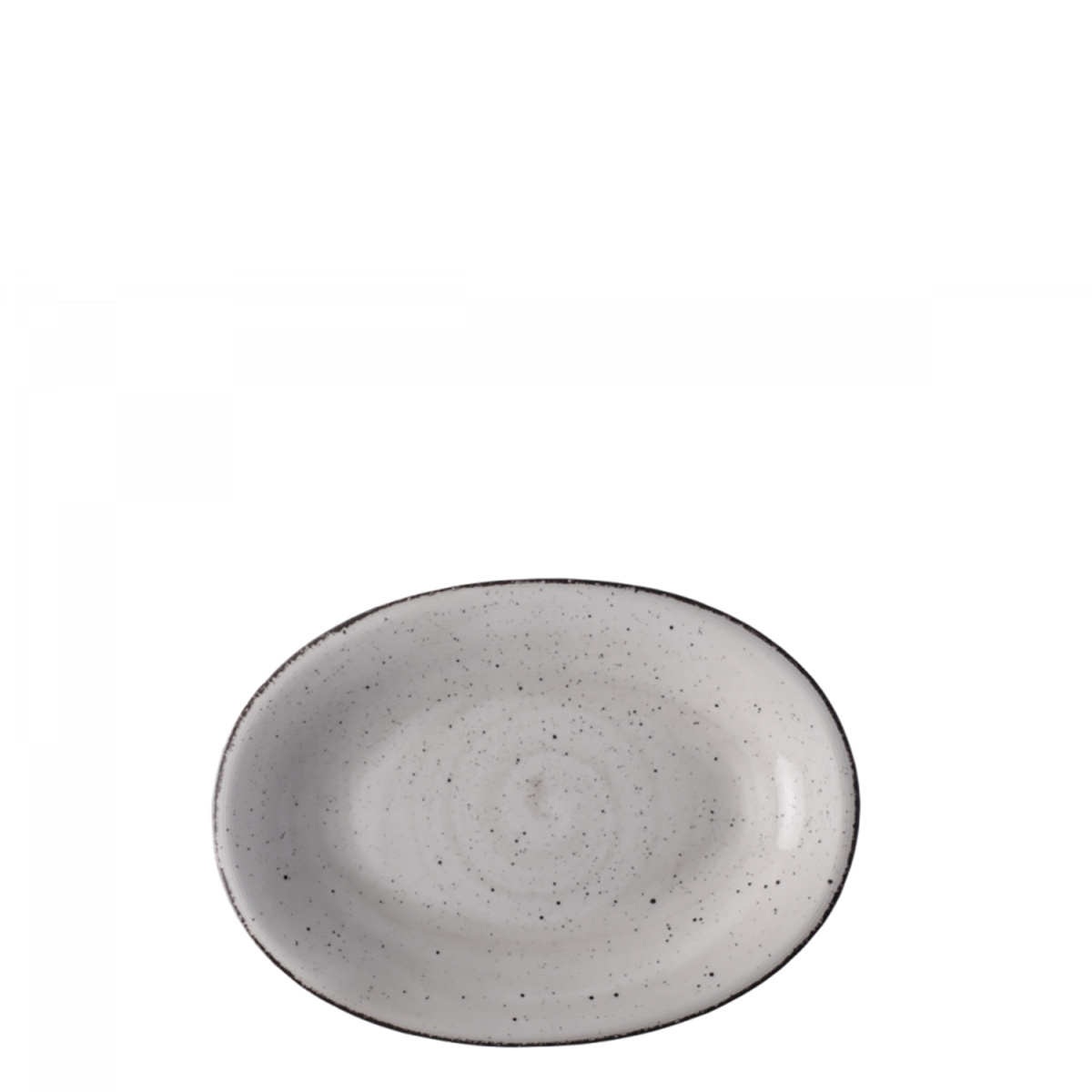 Plat ovale Relief vintage gris ø28 cm - Hotel Inn Chic color
