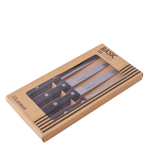 Steakmesser Set 4-tlg. - Basic Bistro Lunasol
