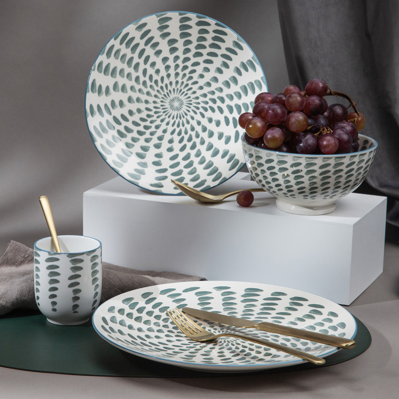 Porcelain set 24 pcs - Elements Asia Water