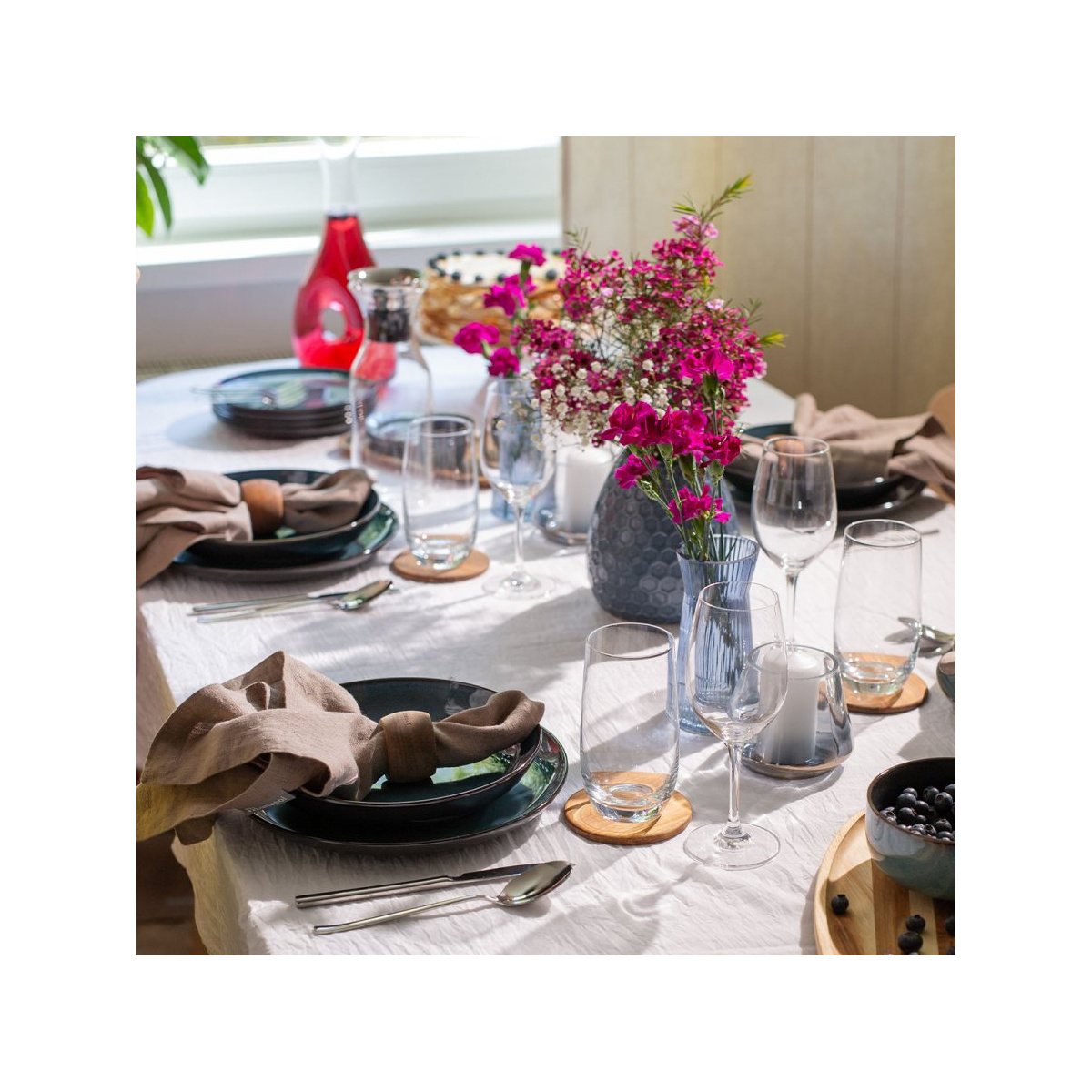Set di piatti in ceramica 12 pz – Elements Night