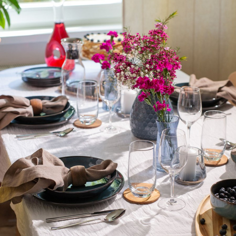 Set di piatti in ceramica 12 pz – Elements Night