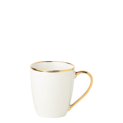 Mug 360ml, set of 2 - FLOW Lunasol with gold rim