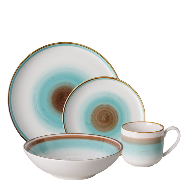 Service en porcelaine 16 pièces - Gaya RGB Rustico Lunasol
