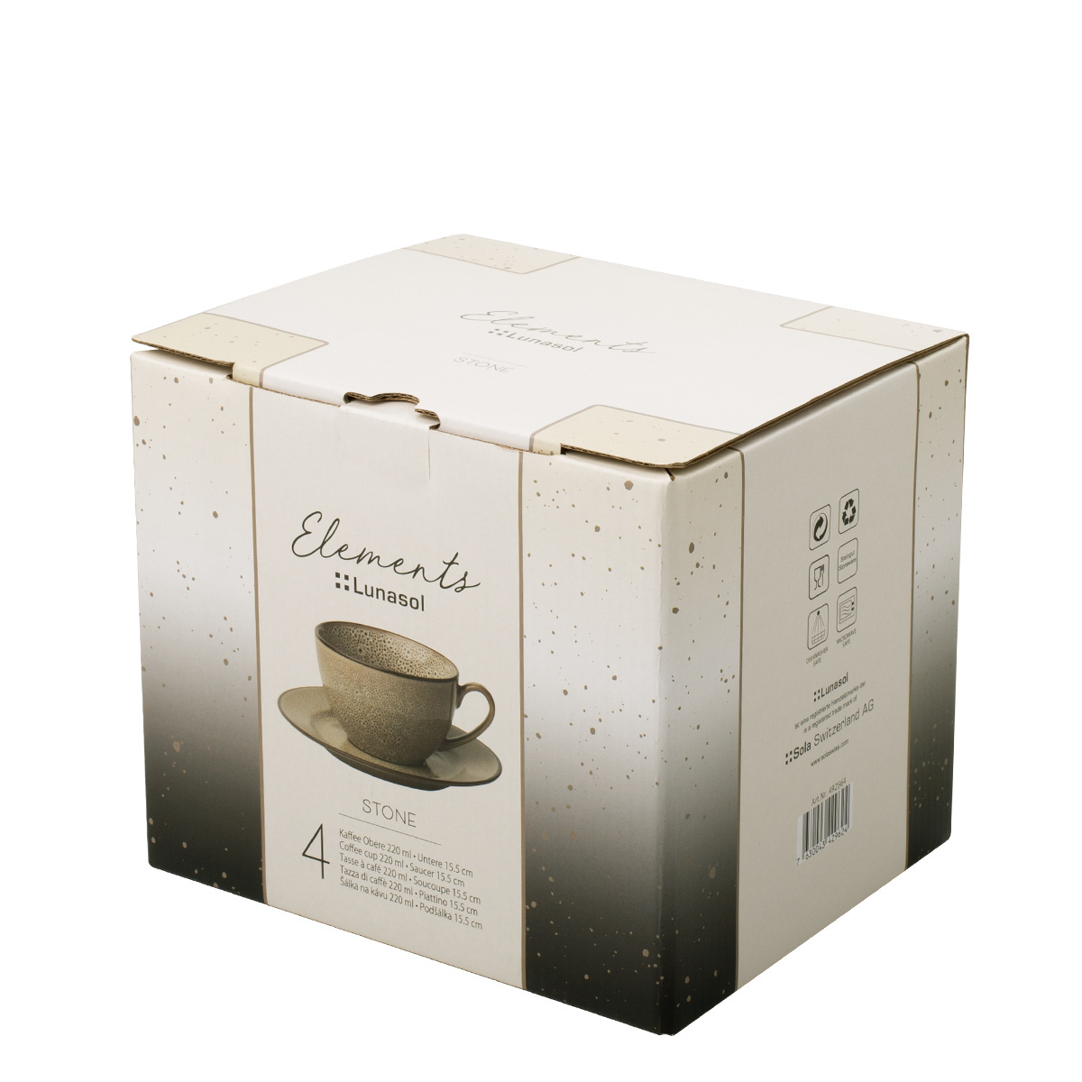 Kaffee-Set 8-tlg. - Elements Stone