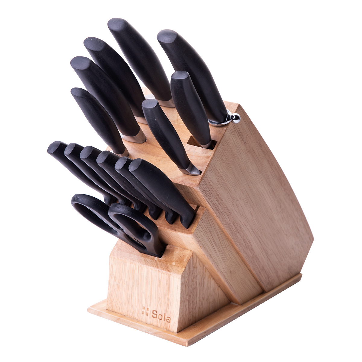 Set di coltelli con ceppo 15 pezzi - Linea Line
