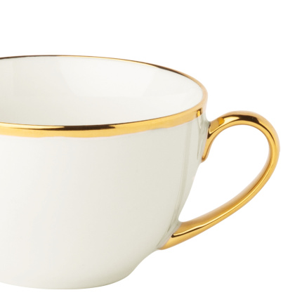 Coffee set 8 pcs - FLOW Lunasol with gold rim