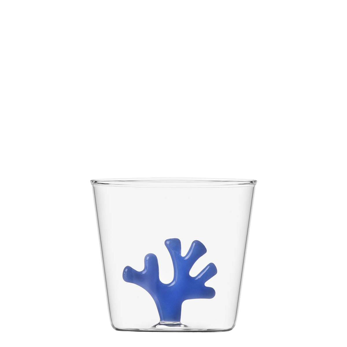 Glass with blue coral 350 ml