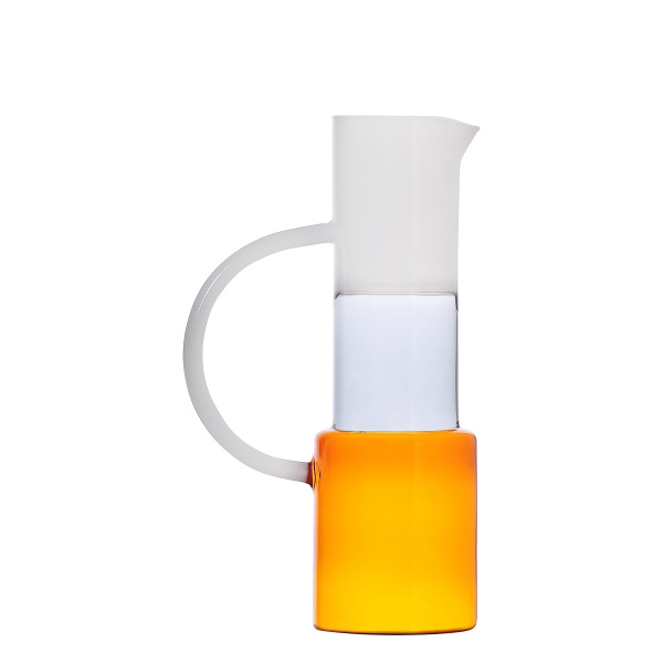 Caraffa arancione/fumé/bianco 1,2 l – Ichendorf