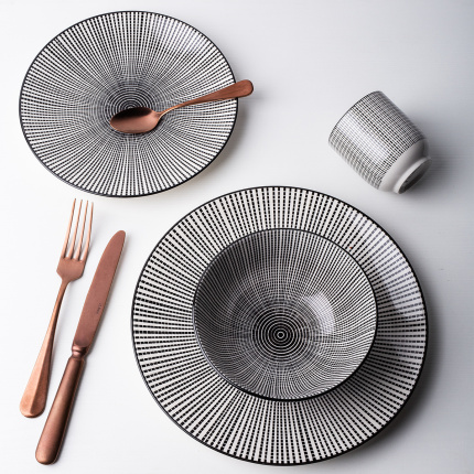 Set de 24 pcs. en porcelaine - Elements Asia Fire