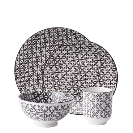 Porzellan Set 24-tlg. - Elements Asia Wood